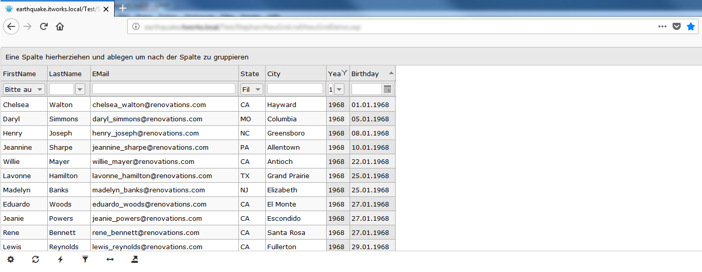 Abb 1 das xpages grid